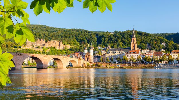 Bridge over Neckar in Heidelberg, Germany