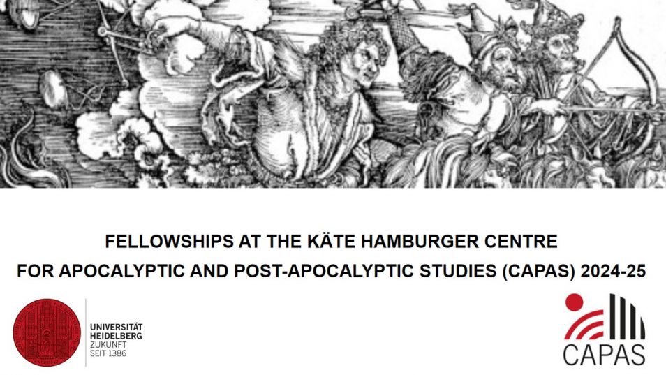 FELLOWSHIPS AT THE KÄTE HAMBURGER CENTRE FOR APOCALYPTIC AND POST-APOCALYPTIC STUDIES (CAPAS) 2024-25