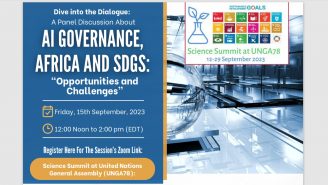 Event poster AI Governance, Africa and SDGs