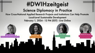 #DWIHzeitgeist - Ssience Diplomacy in Practice - Eventposter