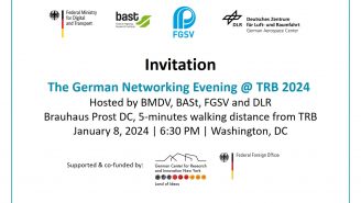 Event invitation German Networking Evening @TRB 2024