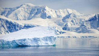 Icebergs in the Antarctic